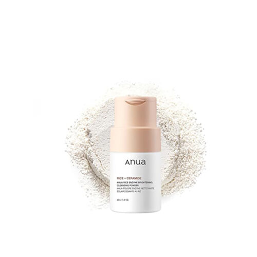 Anua Rice Enzyme Brightening Cleansing Powder, Exfolierender Powder-to-Foam Cleanser, Glatte Textur & Klarheit, Hydratisierende & sanfte Formel, Korean Skincare, 40g