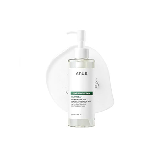 Anua Heartleaf Porenreinigungsöl, mild, empfindliche Haut, Gesichtsreiniger, Ölreiniger für Gesicht, Make-up, Mitesserentferner, koreanische Hautpflege, nicht komedogen, parfümfrei, 200 ml