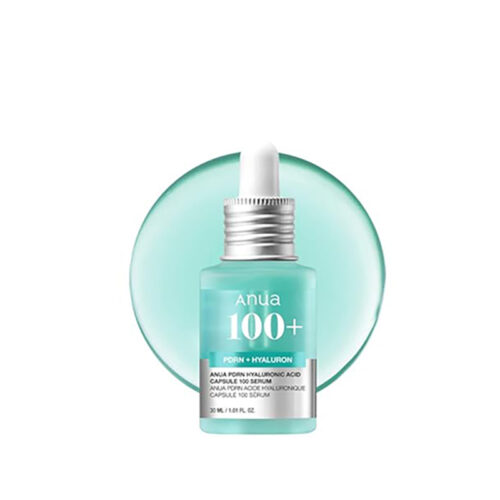 Anua PDRN Hyaluronic Acid Capsule 100 Serum, Strahlendes Gesichtsserum, Lachs-DNA, Hyaluronsäure, Hydration, aufpolsternder Feuchtigkeitseffekt, Leicht, Glass Skin, Korean Skincare, 30ml
