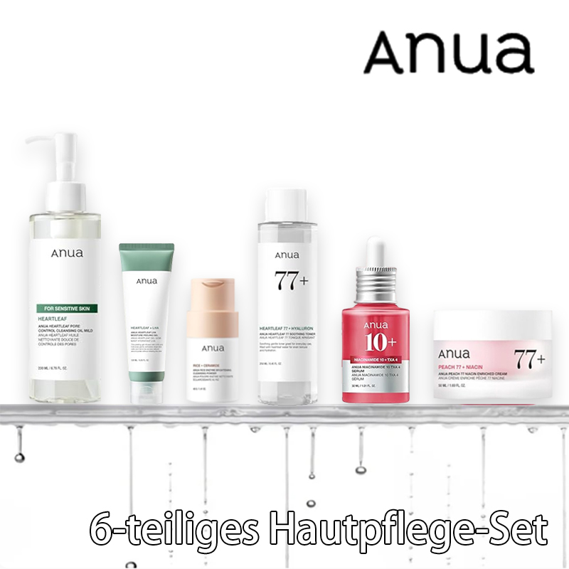 6-stufiges koreanisches Hautpflegeset